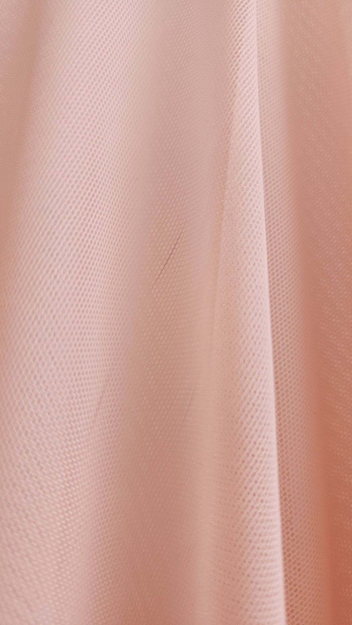[RS} 16" Sally Skirt SAMPLE - [S/M] Light Pink/Nude Mesh