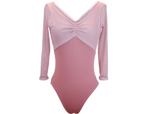 [PS] Audrey Duo Sleeve Ballet Leotard - Tangerine Orange