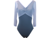 [PS] Audrey Duo Sleeve Ballet Leotard - Slate Grey