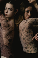 Load image into Gallery viewer, Eve Firebird Print Mesh Sleeve Clasp Ballet Leotard - Ethereal Nude
