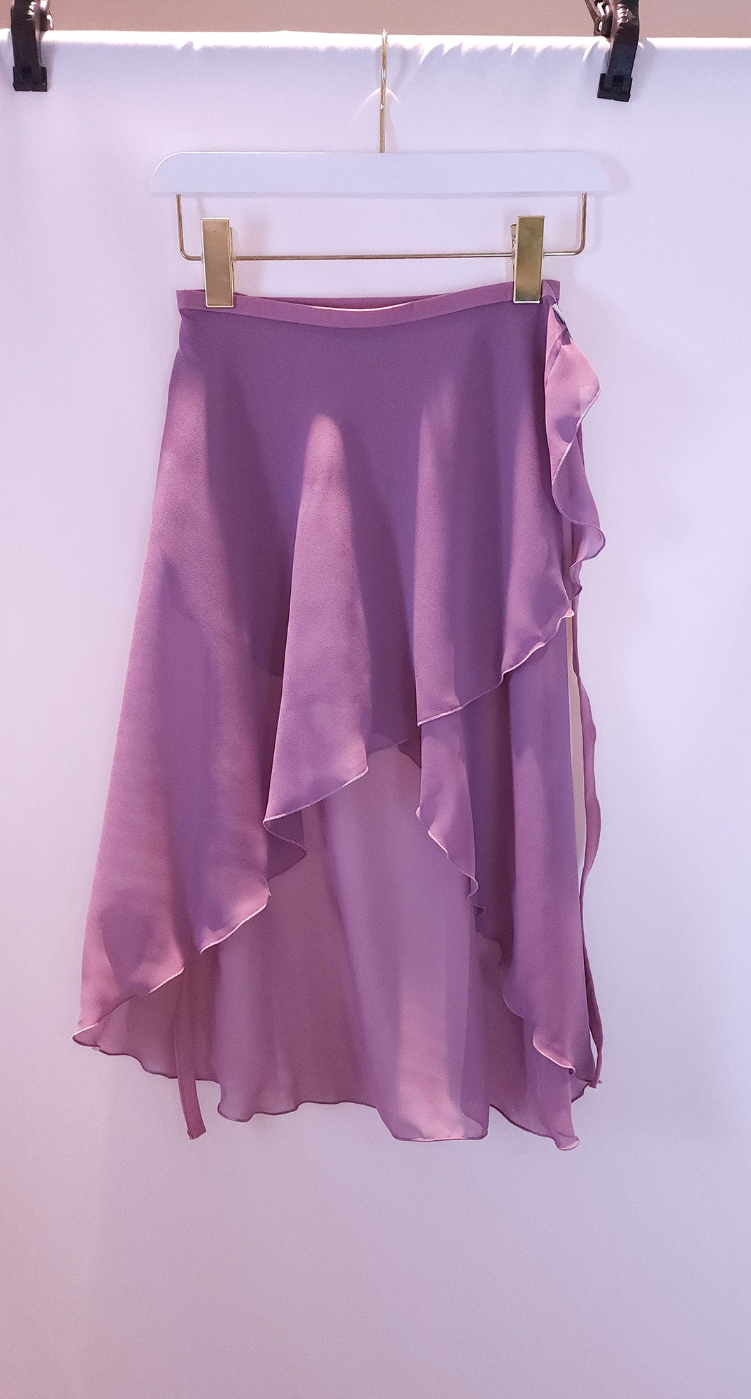 [RS] Georgia Skirt - (O/S) - Mauve Rose Chiffon