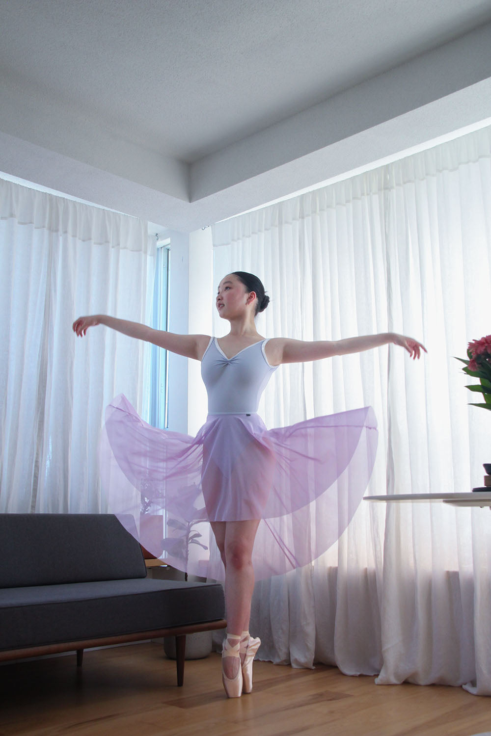 [PS] Audrey Trim Ballet Leotard - Fairy Cloud