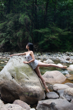 Load image into Gallery viewer, Porcelain Floral Ombre Print Nina Leotard
