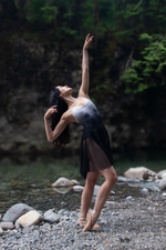 Load image into Gallery viewer, Black Vase Ombre Print Nina Leotard
