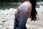 Load image into Gallery viewer, Underwater Flower Ombre Print Kai Half Trim Sleeve Ballet Leotard
