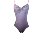 Load image into Gallery viewer, Falling Flowers Print Isabelle Trim Ballet Leotard - Mauve Rose
