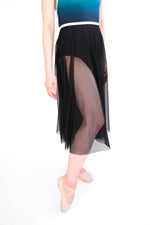 Load image into Gallery viewer, (S) Lina 28&quot; Rehearsal Skirt - Black
