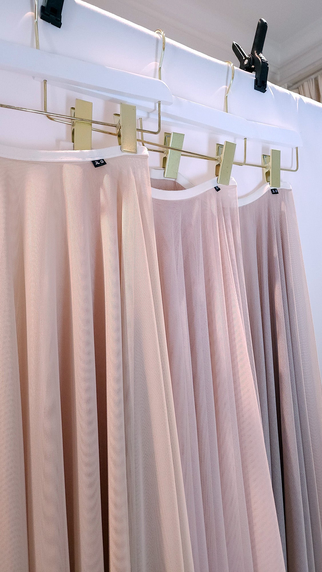 [RS] Lina 28" Rehearsal Skirt - [O/S] Light Pink/Nude Mesh