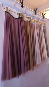 Lina 28" Rehearsal Skirt - Red Bean