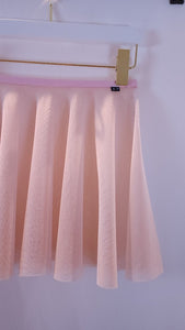 13" Sally Skirt - Light Pink/Nude Mesh & Baby Pink Trim (S/M)