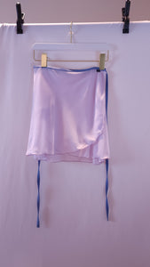 Florence Skirt - Light Lilac & Slate Blue Trim (S/M)
