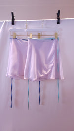 Load image into Gallery viewer, Florence Skirt - Light Lilac &amp; Slate Blue Trim (S/M)
