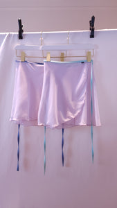 Florence Skirt - Light Lilac & Slate Blue Trim (S/M)