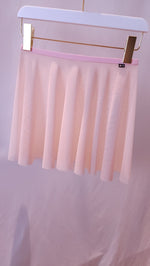 Load image into Gallery viewer, 13&quot; Sally Skirt - Light Pink/Nude Mesh &amp; Baby Pink Trim (S/M)
