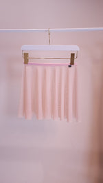 Load image into Gallery viewer, 13&quot; Sally Skirt - Light Pink/Nude Mesh &amp; Baby Pink Trim (S/M)
