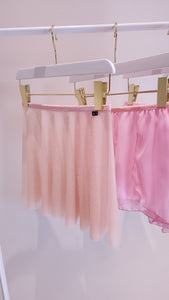 13" Sally Skirt - Light Pink/Nude Mesh & Baby Pink Trim (S/M)