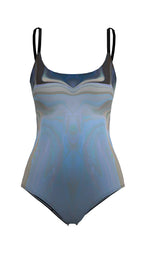 Load and play video in Gallery viewer, Blue Horizon Print Leotard
