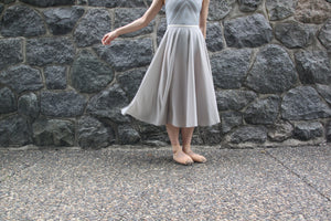 Lina 28" Rehearsal Skirt - Light Grey